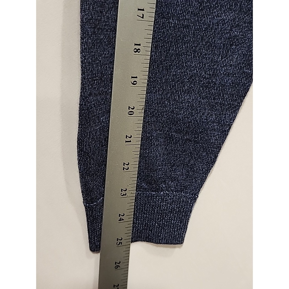 Turnbury NWT‎ Extra Fine Merino Wool Sweater Mens XL Dark Blue Round Neck Soft - Picture 10 of 12